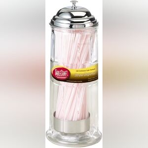 TABLECRAFT OLD FASHION SODA FOUNTAIN STRAW DISPENSER